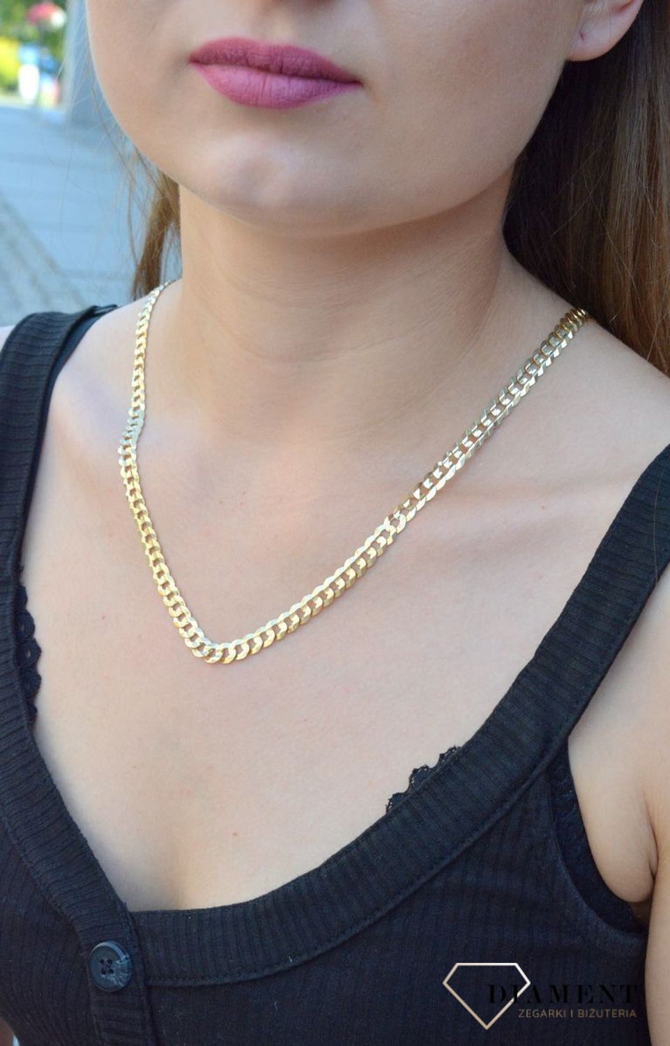 Złoty łańcuszek pancerka LA 430A 333 6,5mm. Klasyczny łańcuszek pancerka, wykonany z żółtego złota próby 333 o wadze około 21,72 g. Łańcuszki to uniwersalne dodatki, które sprawdzają się na każdą okazję i d (1).png